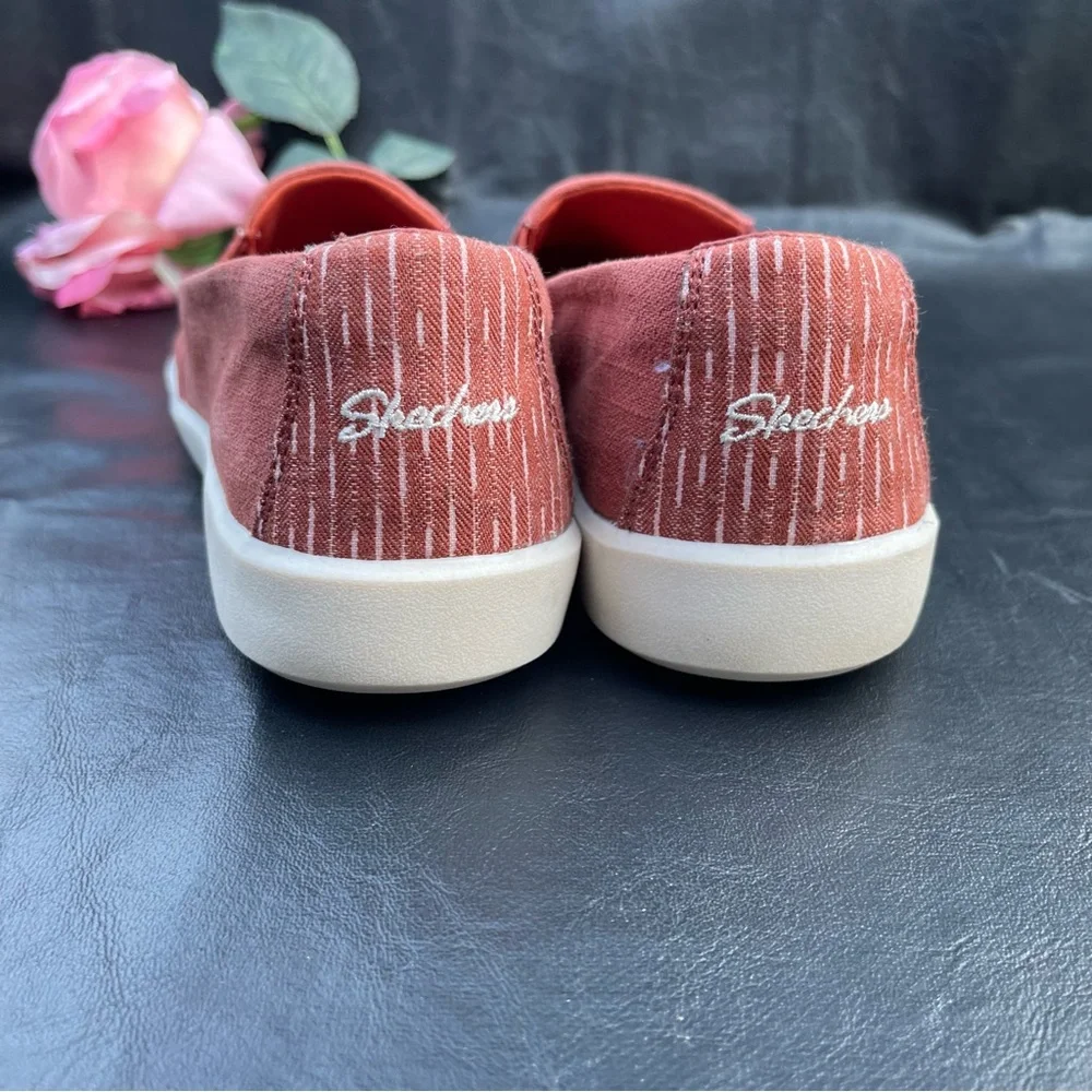 Skechers Breeze St Sunshiny casual Pull On Orange Size 6.5 women’s - Picture 6 of 8